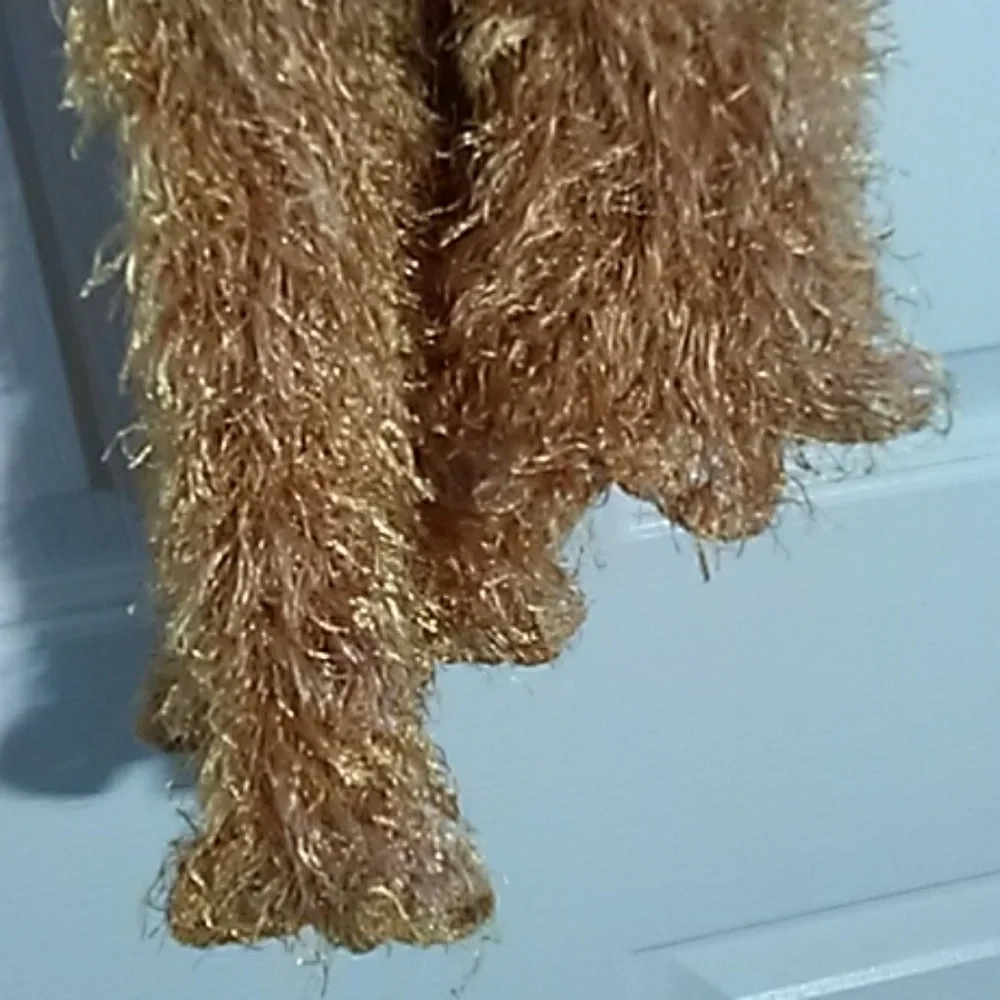 FINAL MARKDOWN GOLDENROD Tubular Stretchy Polyester Scarf